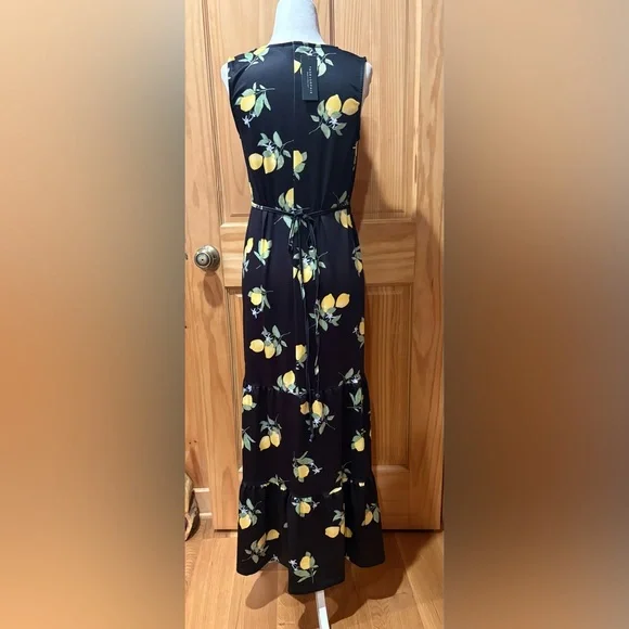 Tash + Sophie Lemon Print Midi Dress size S NWT - Picture 2 of 13